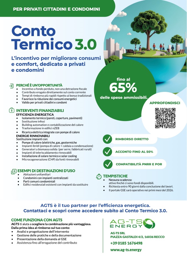 Conto termico 3.0 per il settore residenziale I vantaggi previsti dal Conto Termico 3.0 per i privati cittadini e i condomini